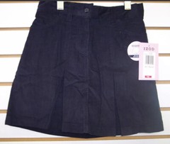 GIRL’S IZOD APPROVED SCHOOLWEAR NAVY BLUE UNIFORM SKORT SIZE 12.5 PLUS