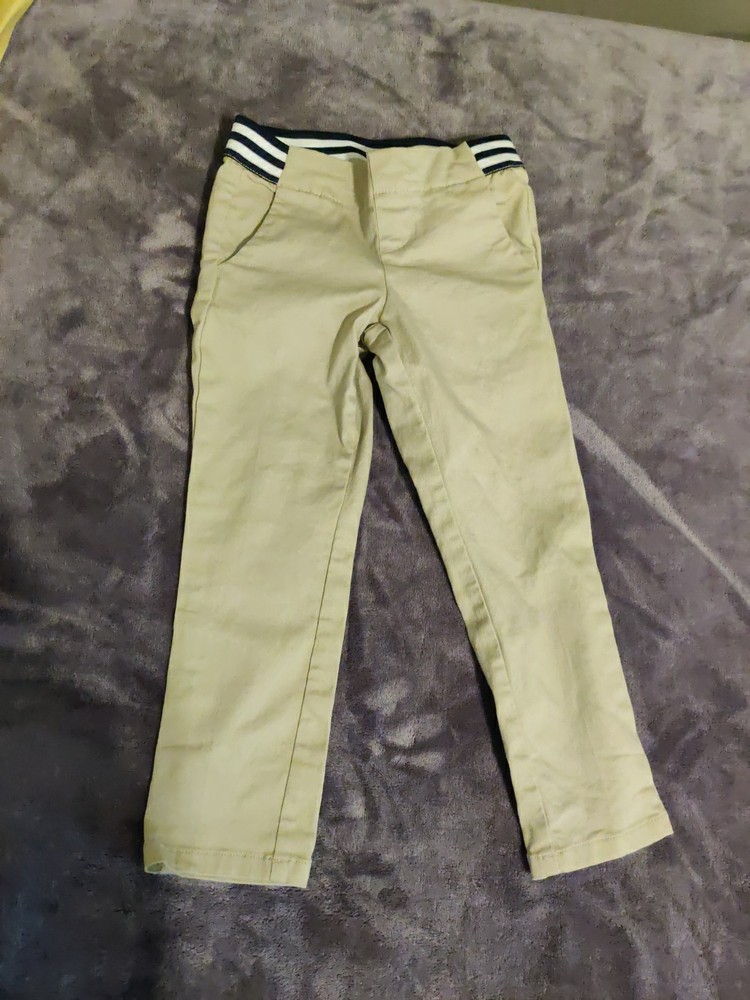 French Toast Fit Pull On Tan Khaki Uniform Pants Size 5 Girls Pants With Pockets