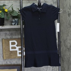 Nautica Little Girls Uniform Pleated Dress NUFHH00R-414 Navy Blue 5