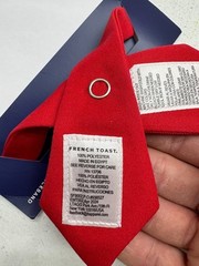French Toast Red Adjustable Neckband School wear Kids One Size