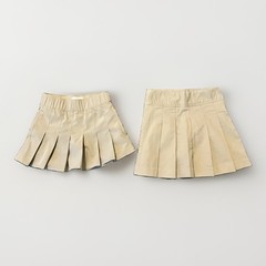 Girls Khaki Uniform Skirt Skort Pleated Size 5 Small Children’s Place