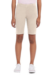 IZOD Junior’s Uniform Skinny Bermuda Stretch Twill Shorts Size 7 NWT Fast Ship