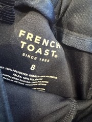 Lot 7 French Toast Skirt Girls Adj Waist School Uniform Skort Pants khaki sz 7 8