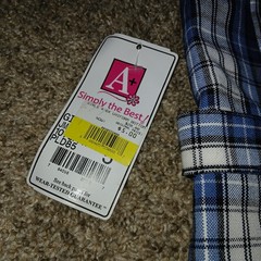A+ Simply the Best Girls Plaid Jumper Dress Size 5 Blue School Uniform NWT