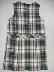 Girls R/K Green & Tan Plaid Uniform Jumper Dress Reg. &plus Sizes 6 – 18 1/2