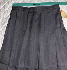 Girls Heather Gray Pleated Skirt V9000-J French Toast School Uniform Size 18 NWT