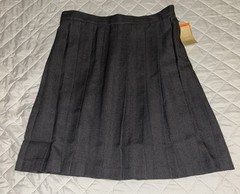 Girls Heather Gray Pleated Skirt V9000-J French Toast School Uniform Size 18 NWT