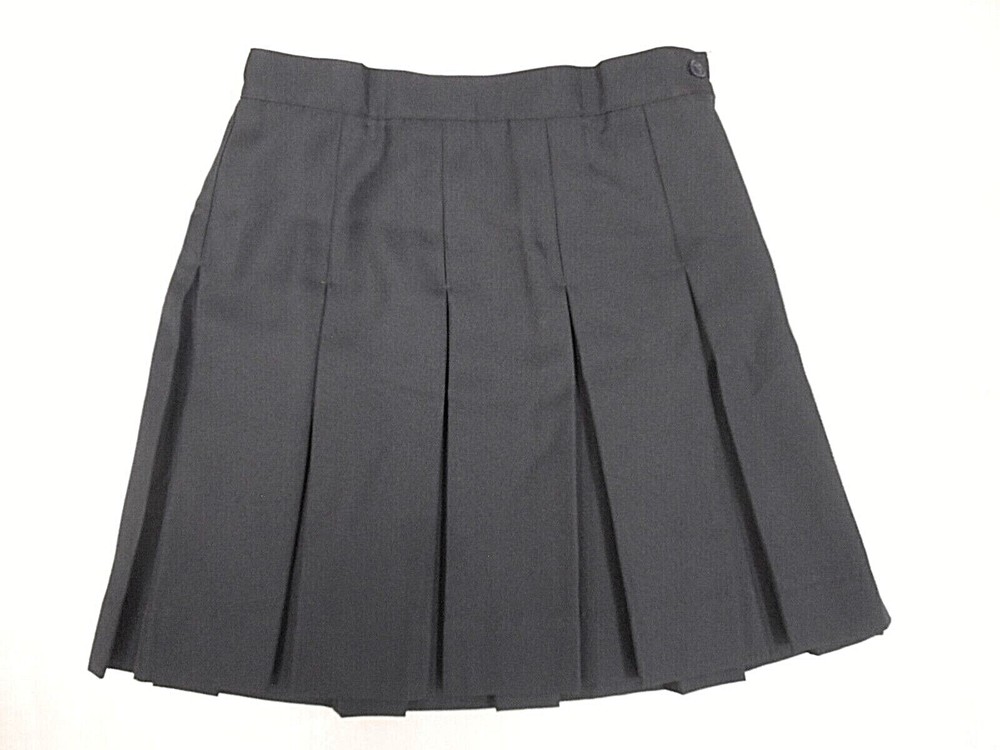 Girls R/K Navy Blue Box Pleat Uniform Skirt Reg.plus & Teen Sizes 16 – 20 Teen