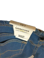 Girl’s Blue Levi Strauss Signature Jeans Size 6 New Elastic Waist 5 Pockets