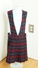NEW French Toast Schoolwear V-Neck Pleated Jumper Size 10 G Plaid SY9002j1 NWT