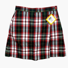 Dennis Uniform Skort Girls J11 Red NEW Bruce Plaid