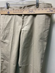 Real School Uniform Pants Size 15/16 Khaki Flat Front Junior Low Rise NWT