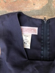 MILLS Uniform Dennis Navy Blue School Jumper Dress Girls Size 14 M975 Back Zip