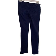 French Toast Pants Girls 12 Stretch Skinny 5 Pocket Knit Uniform Adjustable Blue