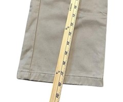 IZOD Girls 14 Uniform Pants Khaki Pleated Front Straight Leg School EUC