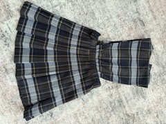 French Toast Girls Plaid Jumper Uniform Blue Gold Size 5
