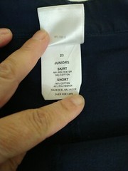K12 Gear Skort Girls Juniors Size 23 School Uniform Comfort (E52)