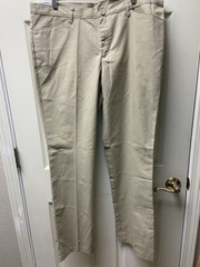 Real School Uniform Pants Size 15/16 Khaki Flat Front Junior Low Rise NWT