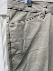 Real School Uniform Pants Size 15/16 Khaki Flat Front Junior Low Rise NWT