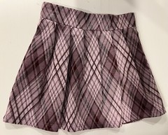 Girl’s Uniform Plaid Skirt Size 7 Kids Pleated Skater Purple NEW