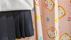 E176 ^_^ Japanese SchoolGirl Uniform Summer ! Perfect Condition. Navy. M