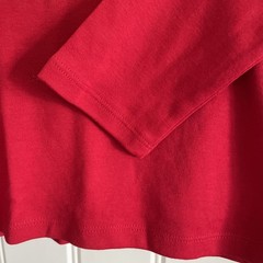 Nautica Girls School Uniform Long Sleeve Polo Shirt Size 12-14 Plus Red NWT