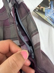 Dennis Uniform Girls Size 5 Burgundy James Plaid Skirt Zip Side NWT 868