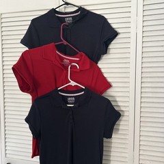 Izod Approved School Wear Girls Size XXL (20.5). Black, Red, Blue. Lot Of 3.