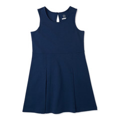 Girls Navy Blue Knit Stretch Jumper Dress (Size 6) BRAND NEW W TAGS