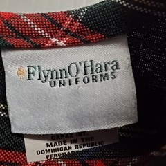 ☘️ Flynn O’Hara 10G Drop Waist Jumper Dress School Uniform Red Green Black Plaid