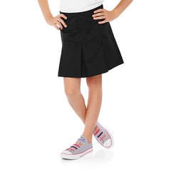 George Girls’ School Uniforms, Pleated Scooter with Side Buttons, Black, Size 4