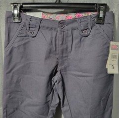 Genuine School Uniform Grey Girls’ Adjustable Waist Pants Size 10 Skinny NWT