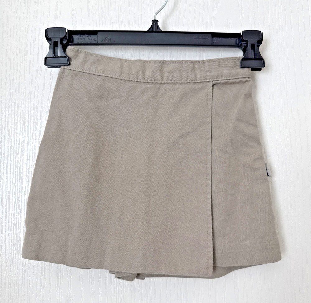Girls Dennis Khaki Skort G4 School Uniform Union Made in USA Cotton Blend