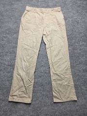 All Uniform Wear Pants Girls Sz 18 Tan Flat Front School Uniform Straight Leg