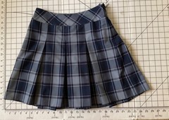 2 Parker Girls Sz 12 School Uniform Skirts Blue Plaid EUC adjustable waist