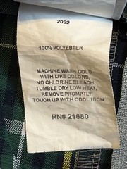 Dennis Uniforms Girls Size G8 Dress Blue Green Yellow white Plaid V-Neck Pleated