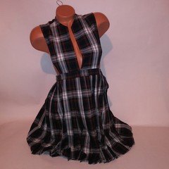 Schoolbelles Girls Uniform Jumper Dress Classic Plaid Pleated See Measurements