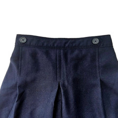 George Girls School Uniform Skirt Pleated Hem Pull On Navy Blue Size 10