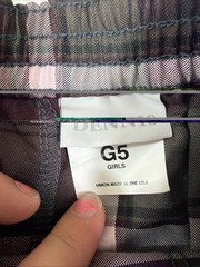 Dennis Uniform Girls Size 5 Burgundy James Plaid Skirt Zip Side NWT 868