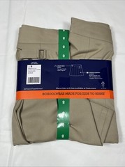 2-Pack French Toast School Uniform Scooter Skort Skirt, Khaki, Girls Sz 8, NEW