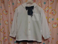 EB42 ^_^ Japanese SchoolGirl Uniform Autumn/Spring! Height 130. Excell. W/Shoes