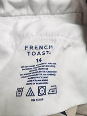 Size 14 French Toast Girls’ Adjustable Waist Stretch Twill Straight Leg Pant