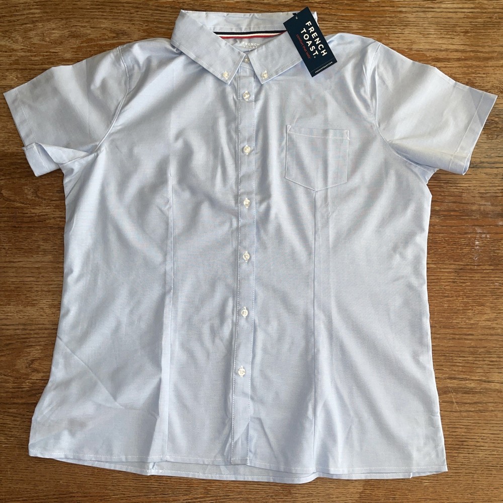 FRENCH TOAST OXFORD SHIRTS WOMEN’S SIZE LARGE, SCHOOL UNIFORM SHIRT