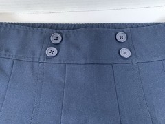 Izod Girls Navy Blue Uniform Skort Size 12 Reg. Pleated (K239)