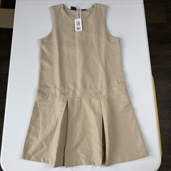 IZOD Approved Schoolwear School Uniform Dress Girls 16 Khaki Pleated NWT