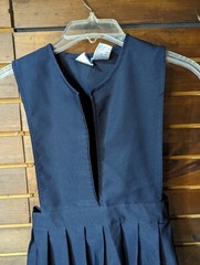 Girls Navy blue Jumper V-Neck Pleated French Toast Uniform Size 14