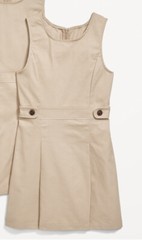 Old Navy Uniform Tan Khaki Sleeveless Girls’ Jumper Dress Sz XXL 16