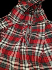 A+ School Apparel Girl’s School Uniform Plaid Jumper Red Gray Size 5 Regular
