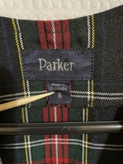 Parker Girls School Uniform Jumper Red Black Plaid Sz 6 Vintage USA Pleated