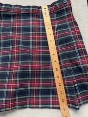Becky Thatcher School Uniform Skirt Girls Size 7 Pleated Plaid Side Zip Lot Of 2